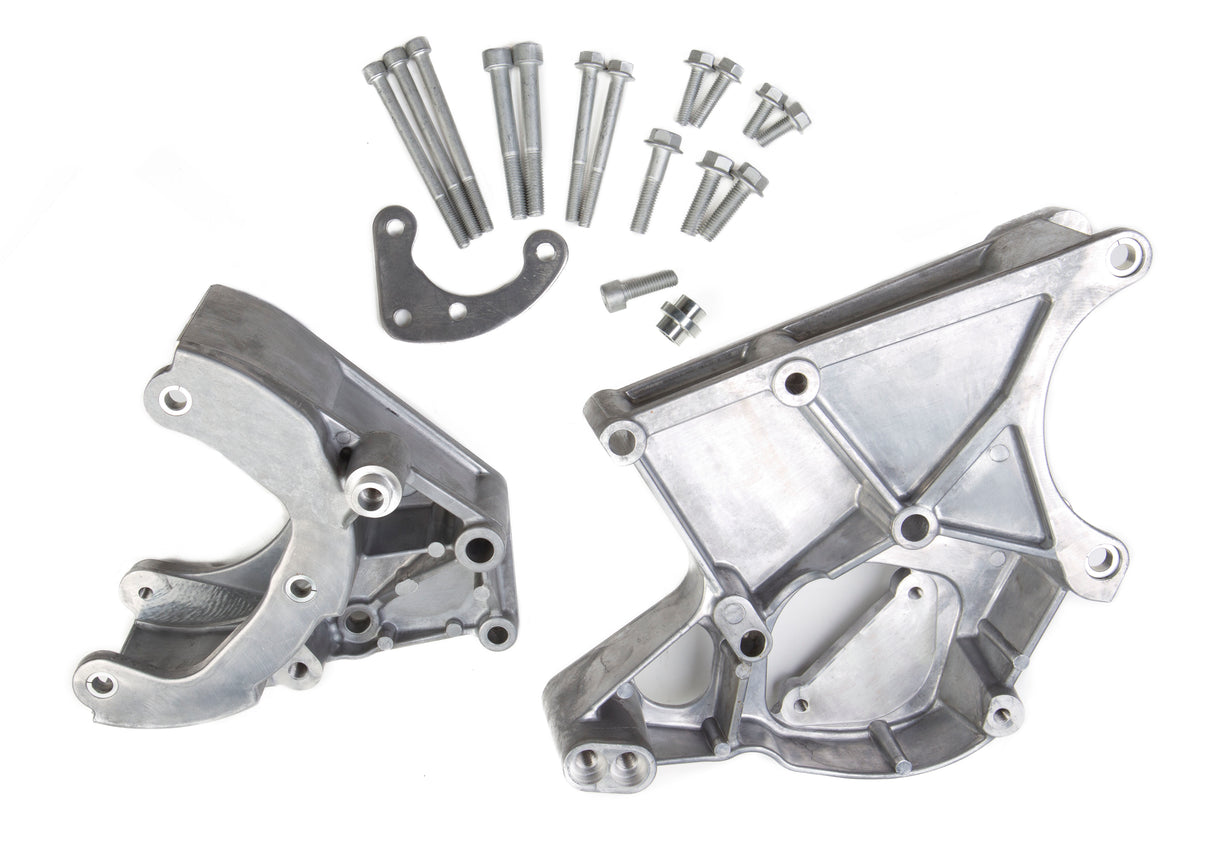 Holley 20-131 LS/LT High-Mount Accessory Drive Bracket - A/C, P/S & Alt Brackets - works with R4 compressor