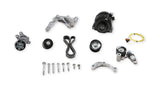 Holley 20-224BK Alternator Relocation Kit (150amp Alternator w/bracket kit) - Black Finish - LT4 Wet Sump