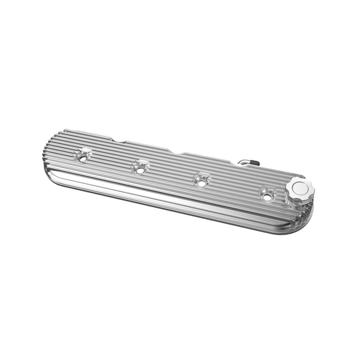 Holley 241-131 Vintage Series Finned LS Valve Covers, Standard Height - Polished