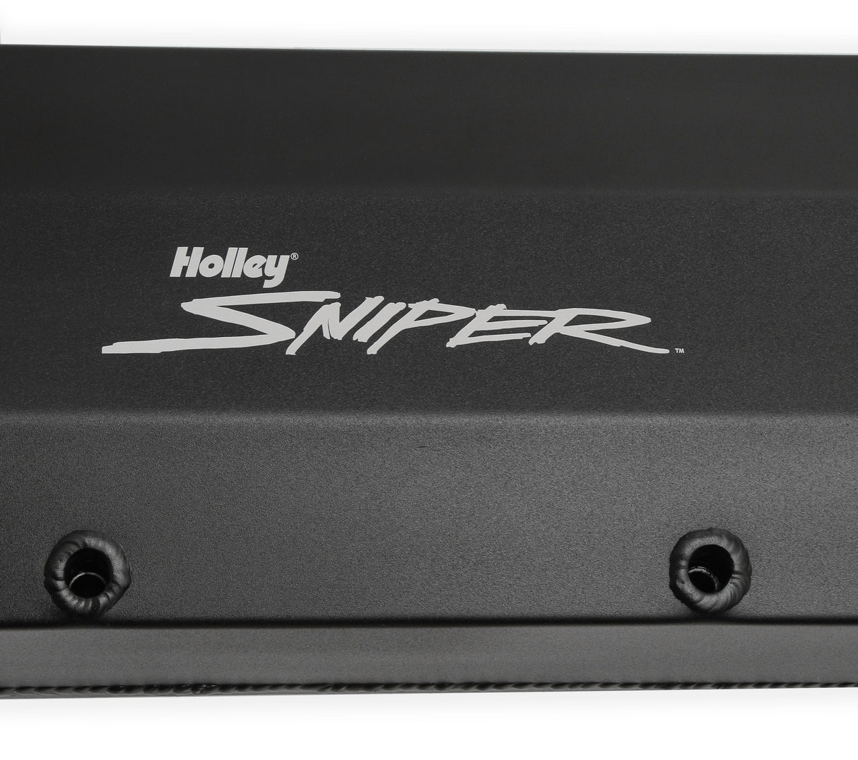 Holley 890007B Sniper Valve Cover - Fabricated Aluminum - Ford Big Block - Black Finish