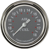 Classic Instruments Silver Gray 2 5/8" Air Fuel Ratio Gauge - SG394SLF