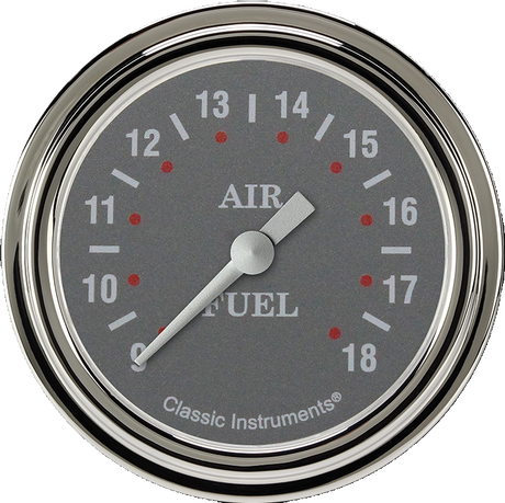 Classic Instruments Silver Gray 2 5/8" Air Fuel Ratio Gauge - SG394SLF