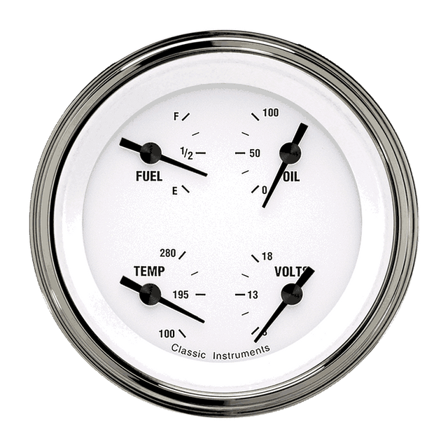 Classic Instruments White Hot 3 3/8" Quad - WH77SLF
