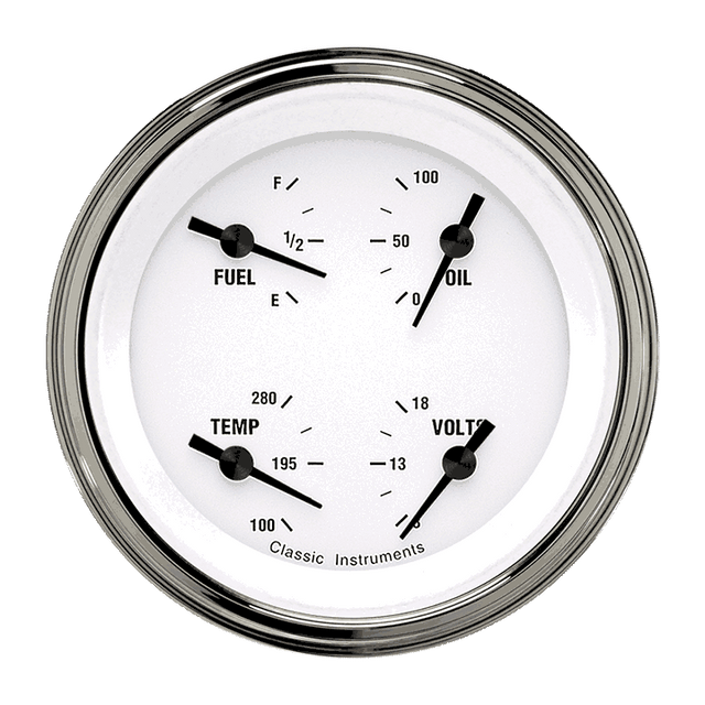 Classic Instruments WHITE HOT 3IN QUAD 75-10 - WH73SLC