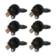 MSD Ignition Coil - Ford EcoBoost - 3.5L V6 - 3-Pin Connector - Black - 6-Pack - 825763