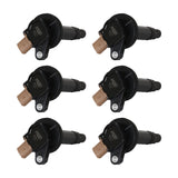 MSD Ignition Coil - Ford EcoBoost - 3.5L V6 - 3-Pin Connector - Black - 6-Pack - 825763