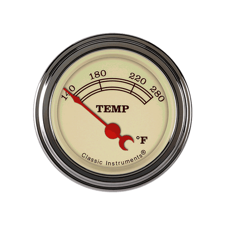 Classic Instruments Vintage 2 1/8" Water Temp - VT26SLF