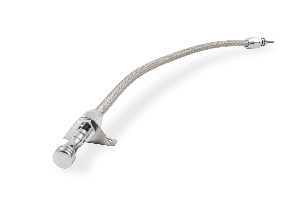 Mr Gasket Automatic Transmission Dipstick & Tube - Braided Stainless Steel - 9704G
