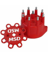 MSD Distributor Cap, Pro-Billet Marine, Ford, Red - 84316