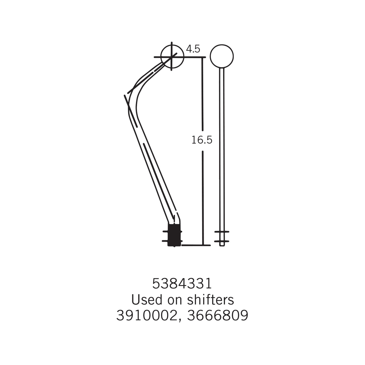 Hurst Competition/Plus 4-Speed Shifter - GM - 3910002