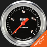 Classic Instruments Velocity Black 2 5/8" Fuel Gauge - VS309BAPF