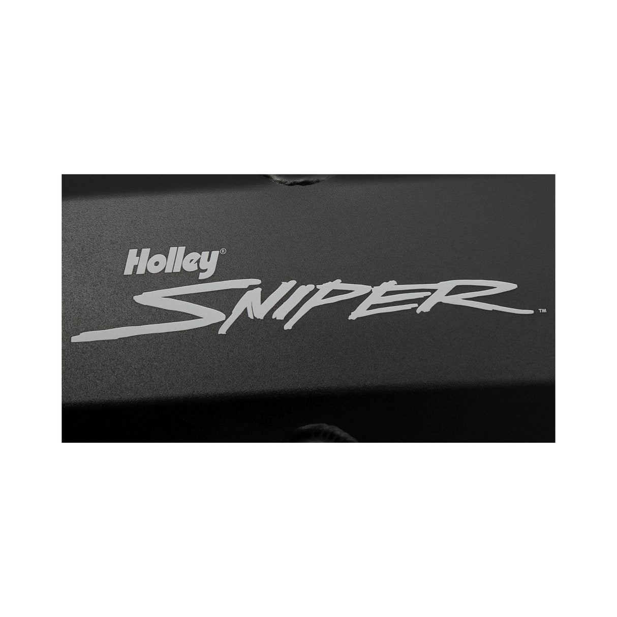 Holley 890011B Sniper Valve Cover - Fabricated Aluminum - Ford Small Block - Tall - Black