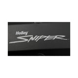 Holley 890011B Sniper Valve Cover - Fabricated Aluminum - Ford Small Block - Tall - Black