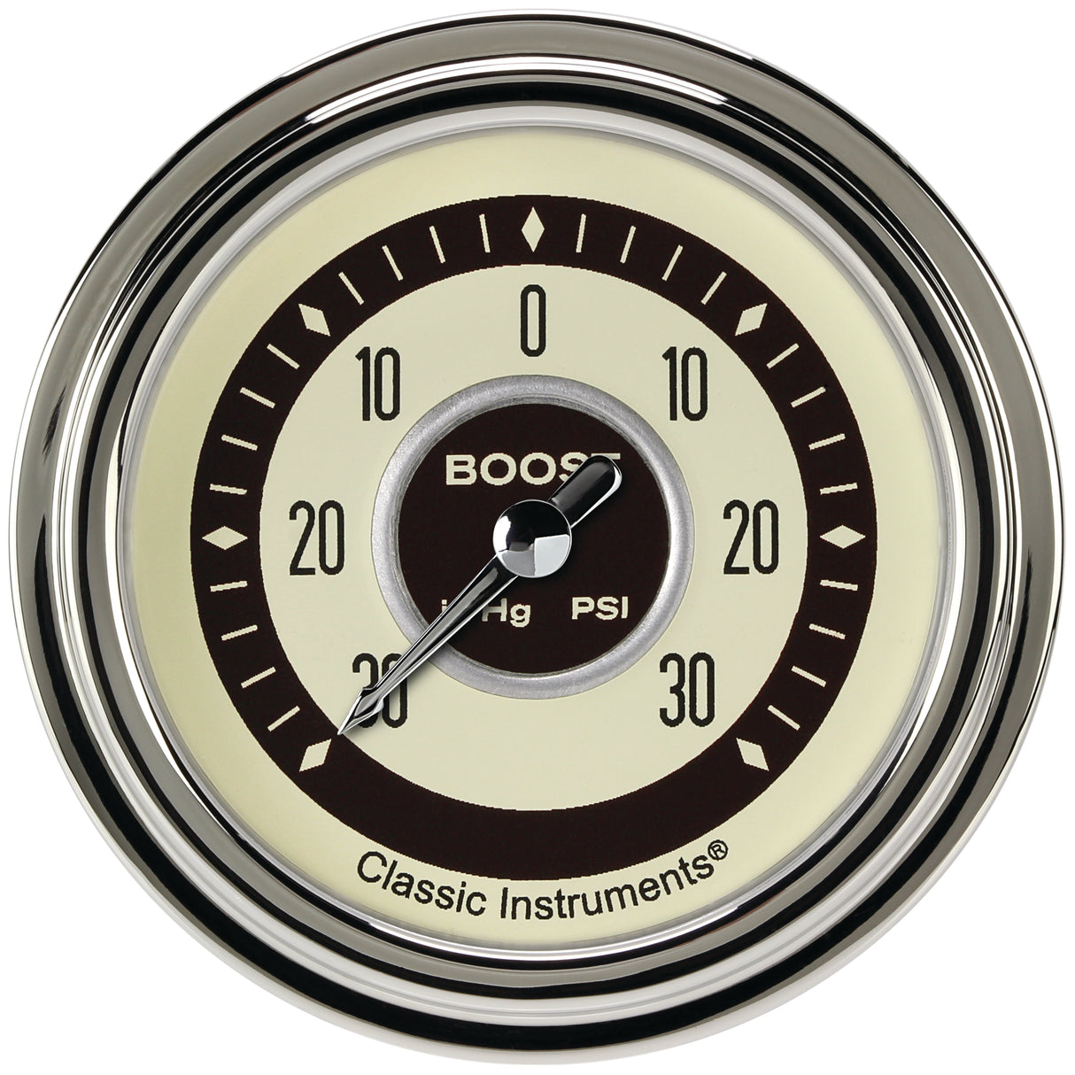 Classic Instruments Nostalgia VT 2-5/8" Boost/Vac Gauge - NT341SLC