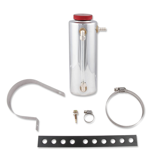 Mr Gasket Radiator Fluid Reservoir / Recovery Tank - Polished Aluminum - 9135