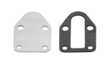 Mr Gasket Fuel Pump Block Off Plate -Chrome - 1515