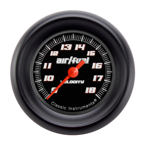 Classic Instruments Velocity Black 2 1/8" Air Fuel Ratio Gauge - VS194BBPF