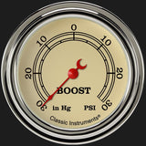 Classic Instruments Vintage 2 5/8" Boost/Vac Gauge - VT341SLF
