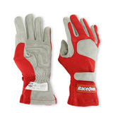 Racequip SFI 3.3/1 Red / Gray Nomex Race Gloves - Large - 351015RQP