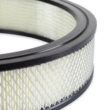 Mr Gasket Air Filter - 14 Inch x 3 Inch - Replacement - White - 6403
