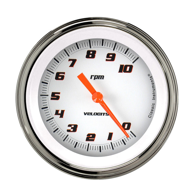 Classic Instruments VELOCITY WHITE 3" TACH 10K - VS10WSLF