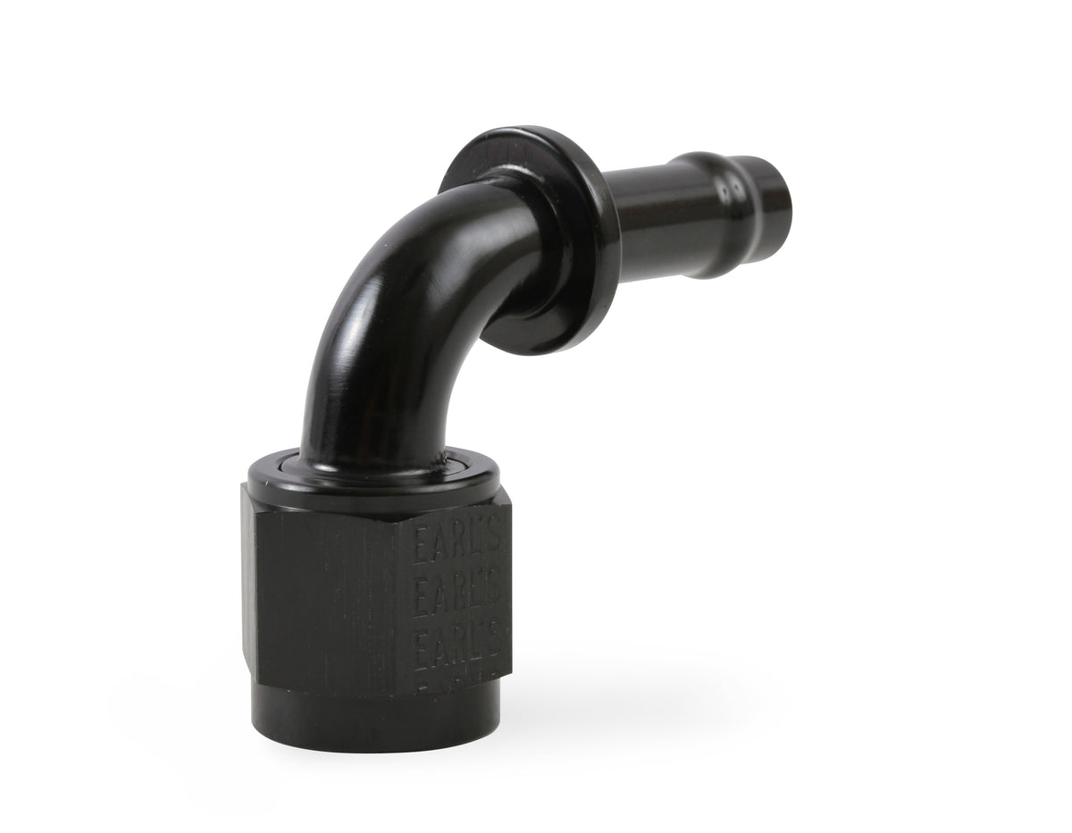 MSD Atomic, 6AN Fitting 90 Degree, Socketless, Black - 2935