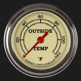 Classic Instruments Vintage 2 1/8" Outside Air Temp. Gauge - VT199SLF