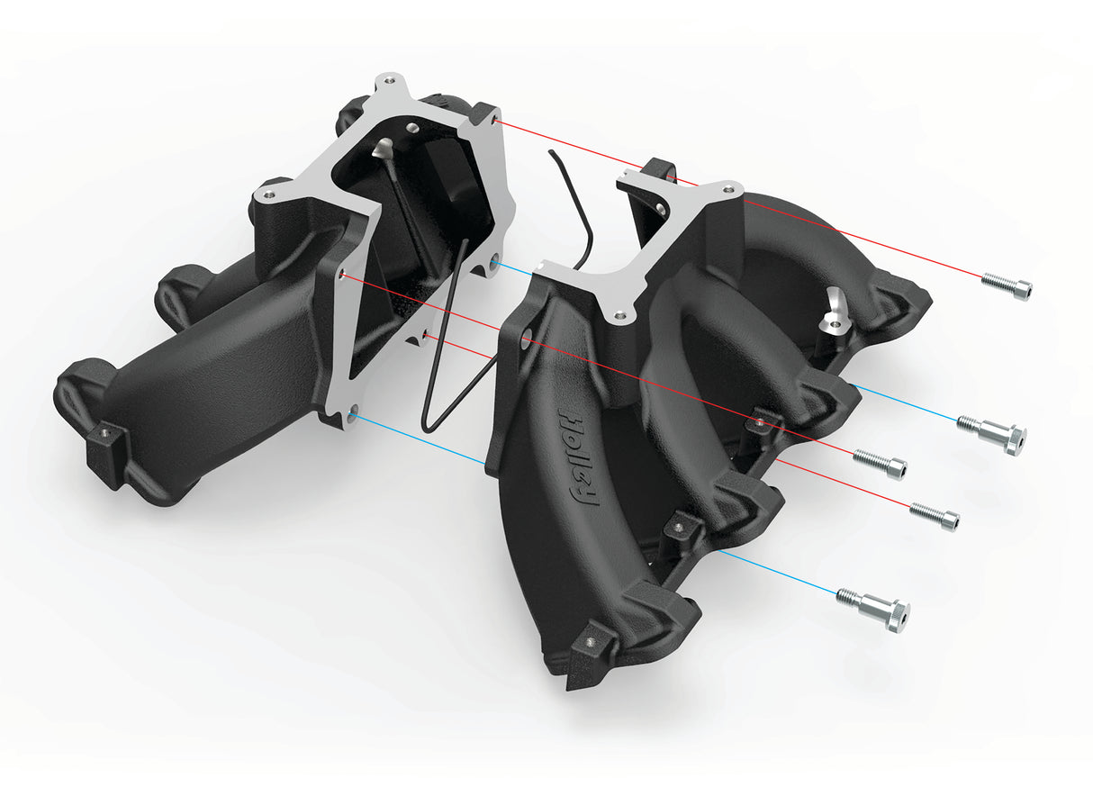 Holley 300-255BK Single Plane EFI Split-Design Race Intake Manifold- GM LS1/LS2/LS6-Black