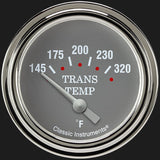 Classic Instruments Silver Gray 2 5/8" Transmission Temperature Gauge - SG227SLF
