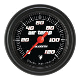 Classic Instruments Velocity Black 2-1/8" Outside Air Tempature Gauge - VS199BBLF