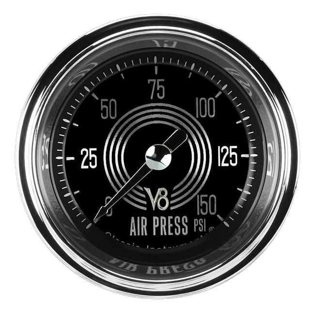 Classic Instruments V8 Speedster 2-1/8" Air Pressure Gauge - V8SR118SHC