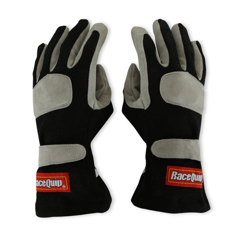 Racequip SFI 3.3/1 Black Nomex Race Gloves - Large - 351005RQP