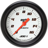 Classic Instruments Velocity White 2-5/8" Exhaust Gas Tempature Gauge - VS398WBPF