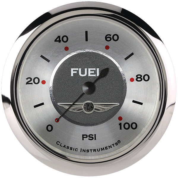 Classic Instruments All American 2-5/8" Fuel Pressure Gauge (100 PSI) - AW346SRC