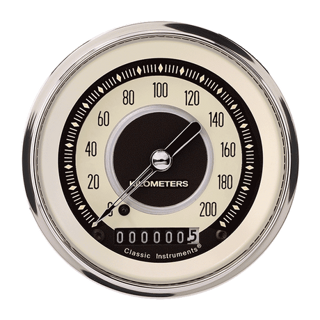 Classic Instruments Nostalgia VT 3 3/8" Speedometer - NT59SHC