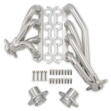 Scott Drake Shorty Header 1-1/2" Silver Ceramic Coated - C6TZ-9430-CC-SH