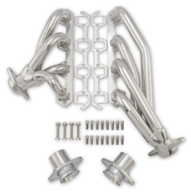 Scott Drake Shorty Header 1-1/2" Silver Ceramic Coated - C6TZ-9430-CC-SH
