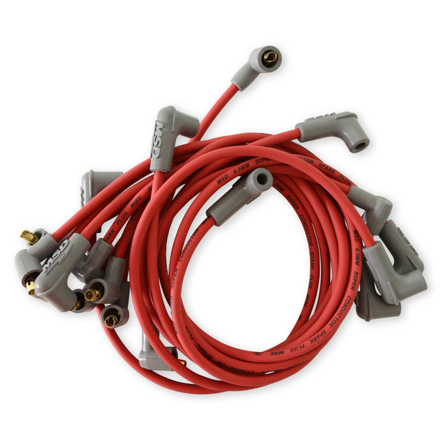 MSD Super Conductor Spark Plug Wire Set, Small Block Chevy, Socket Dist. Cap - 31599