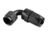 Mr Gasket -8 AN 90 Degree Swivel Hose End - Black - 229008-BL