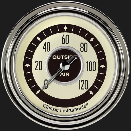 Classic Instruments Nostalgia VT 2 5/8" Outside Air Temp Gauge - NT399SLC