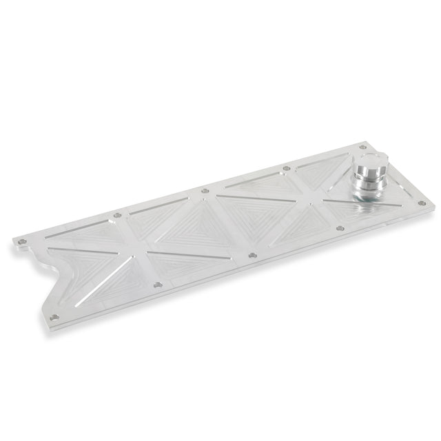 Holley 241-367 LS Valley Cover with Oil Fill - Natural Billet