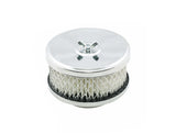 Mr Gasket Air Cleaner - Deep Dish - 4 Inch x 2 Inch - Chrome - 4354