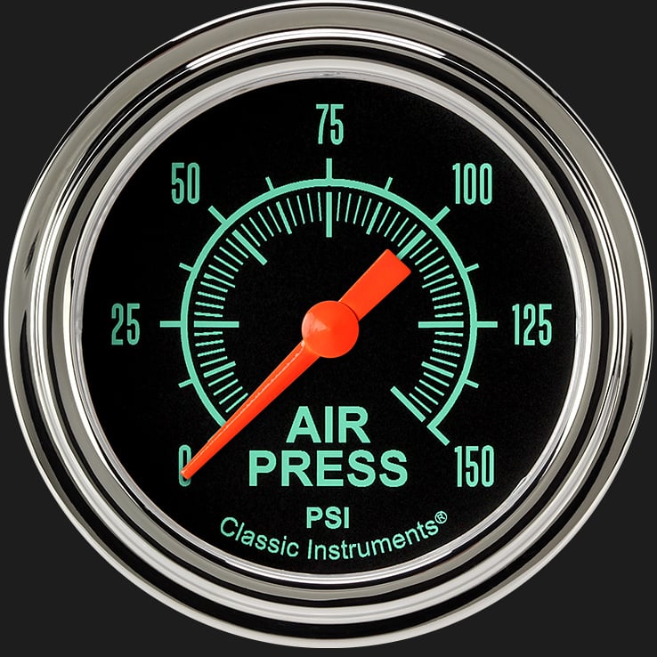 Classic Instruments G/Stock 2 5/8" Air Pressure Gauge - GS318SLF