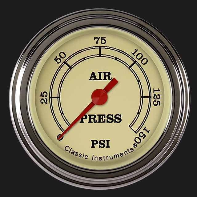 Classic Instruments Vintage 2 1/8" Air Pressure Gauge - VT118SLF