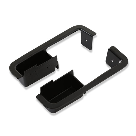 Scott Drake Deluxe Metal Door Cups (Black, Pair) - D0ZZ-6524046-7B