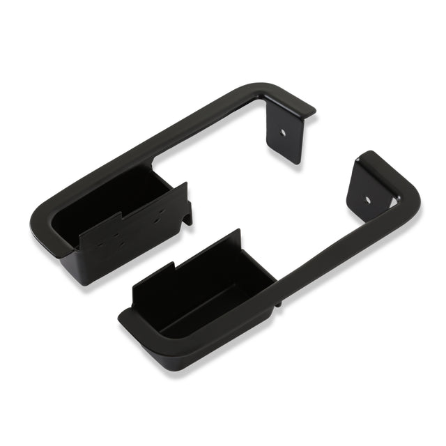 Scott Drake Deluxe Metal Door Cups (Black, Pair) - D0ZZ-6524046-7B