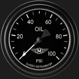 Classic Instruments Moal Bomber 2 5/8" Oil Pressure Gauge - MA381BLF
