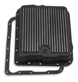 Mr Gasket Transmission Oil Pan - Black Aluminum - 9797BMRG