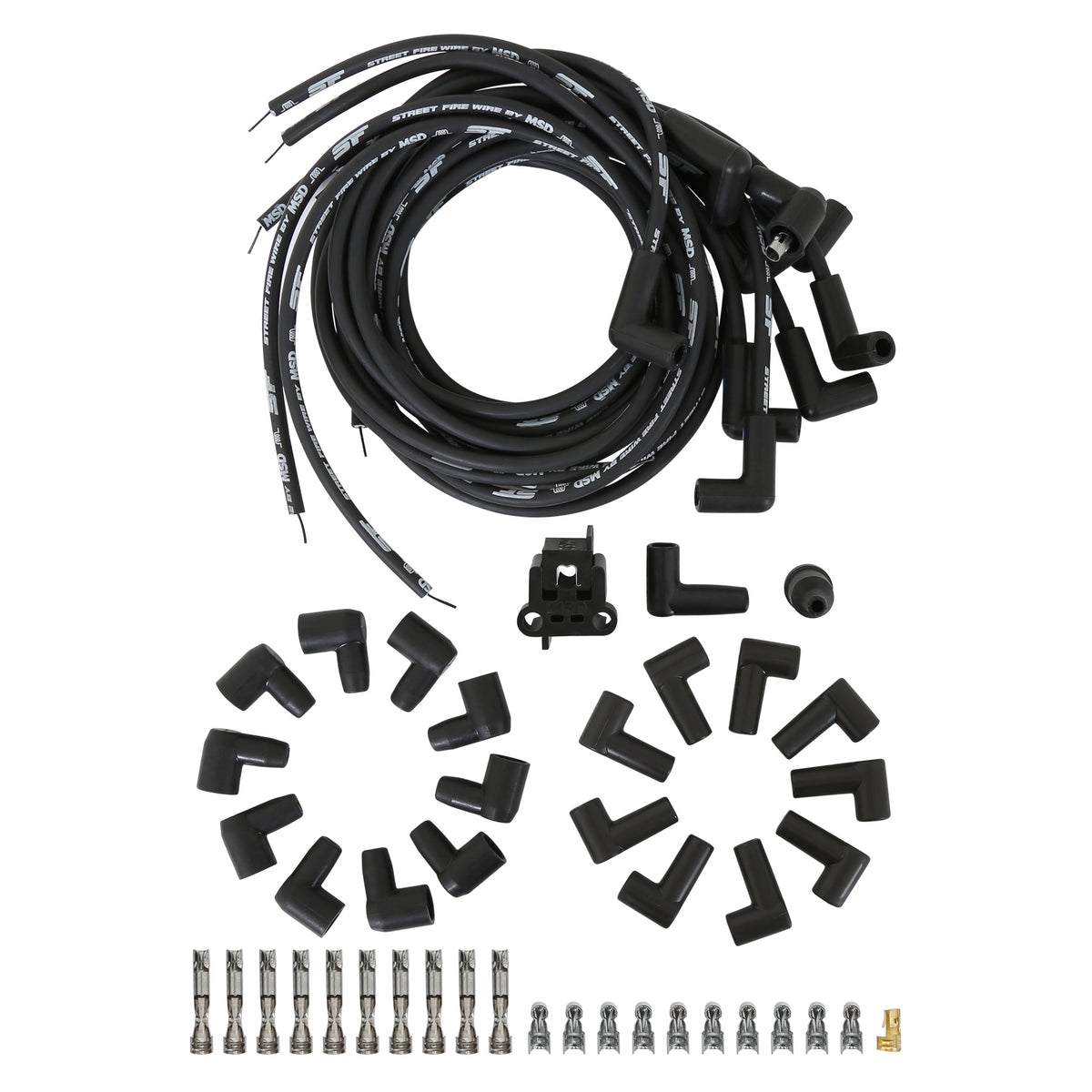 MSD Street-Fire Wire Set 8 Cyl 90°, Sock/ HEI, Univ - 5553