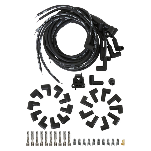 MSD Street-Fire Wire Set 8 Cyl 90°, Sock/ HEI, Univ - 5553